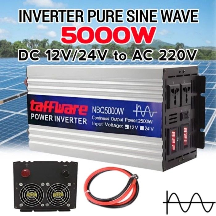 Power Inverter Pure Sine Wave 5000 watt DC 24volt